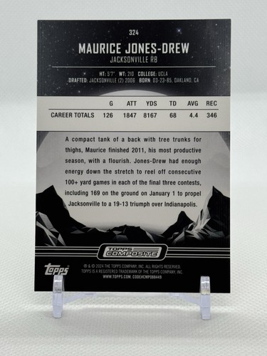 Maurice Jones-Drew Midnight Dusk 75 - 2023 Topps Composite Football #324 - Picture 2 of 2
