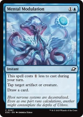 NM Foil Mental Modulation, MTG, Edge of Eternities, Magic the Gathering, 67