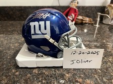 CAM SKATTEBO  NEW YORK GIANTS SIGNED AUTOGRAPHED FOOTBALL MINI HELMET FANATICS
