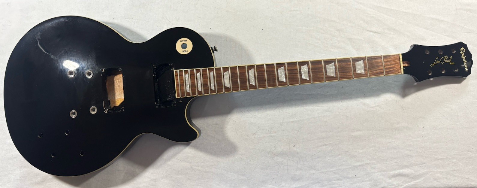 2019 Epiphone Les Paul Standard Husk Black Body Neck Project