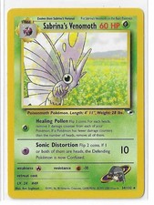 Sabrina's Venomoth 34/132 Unlimited Gym Heroes WOTC Vintage Pokémon TCG Card LP on eBay