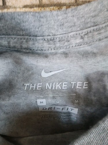 Herren Nike Dri Fit Baumwolle Grau Ärmellos Shirt Tank Top M Neu - Bild 3 von 3