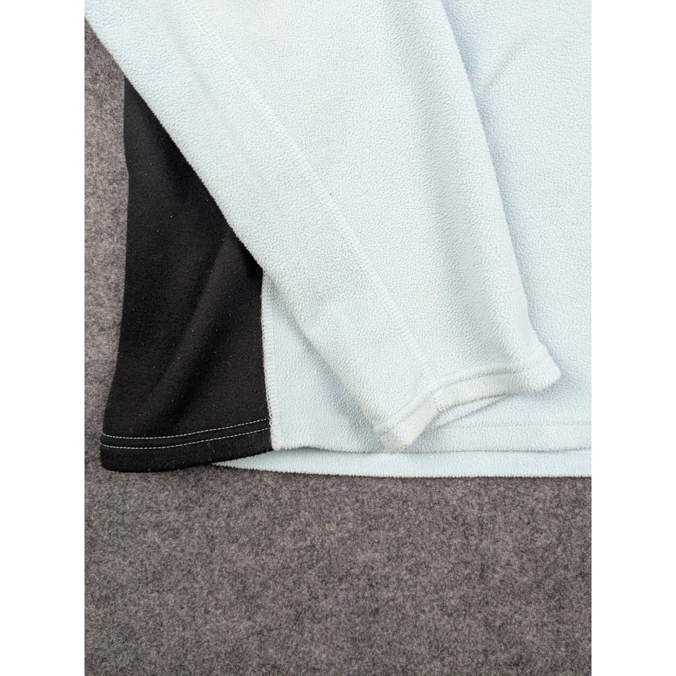 Pullover polar para mujer The North Face cuarto cremallera negro azul grande L Foto 3 de 4