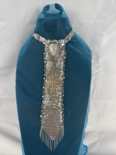 Free People Silver Chainmail Ladder Necklace Choker - Picture 14 of 20