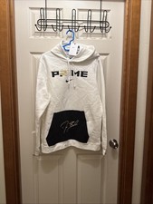 New Nike Men's Coach Prime Deion Sanders 2.0 White Hoodie Sz L NWT Football