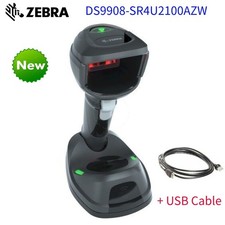 New Zebra DS9908-SR4U2100AZW 1D 2D LED Portable Barcode Scanner With USB Cable