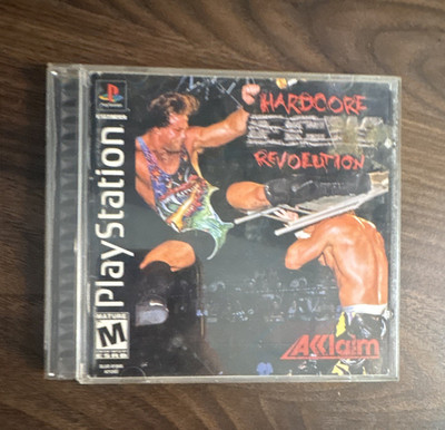 Acclaim ECW: Hardcore Revolution PS1 Disc & Case Wrestling M NTSC-U/C