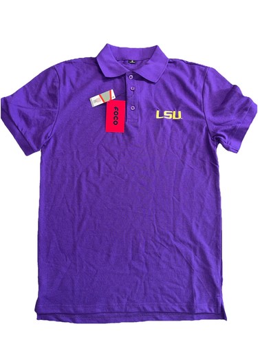 LSU Tigers Poloshirt Herren Größe M Lila NCAA Foco