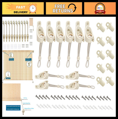 Sunshade Replacement Kit - 5 Sets Bungee Jumping Accessories for Roller Blinds