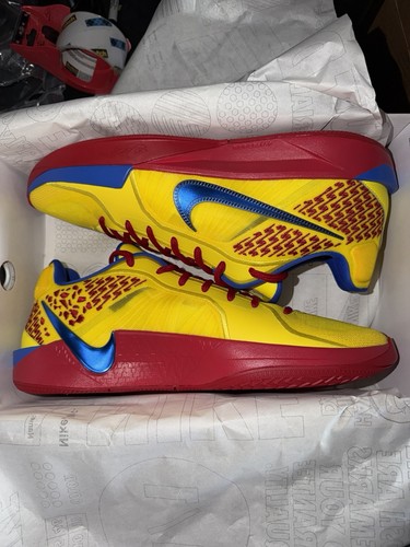 Nike By You Sabrina 2 crayola Athletic Sneakers Yellow Red Blue Logo