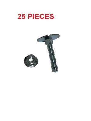 Truck Door Elevator Bolts 1/4  x 1 1/2  Roll Up Doors Trailer Box 25pcs w/ Nuts