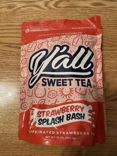 Y'all Sweet Tea Limit Edition Strawberry Splash Bash Sold Out Best Flavor