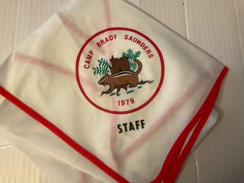 1979 Camp Brady Saunders Camp Staff Neckerchief Robert E. Lee Council