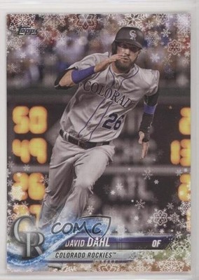 2018 Topps Holiday WalMart Mega Box David Dahl #HMW138 5sb