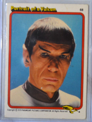 Star Trek 1979 seltener Spock Portrait of a Vulcan Paramount Trading Card