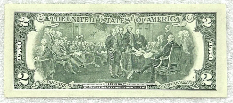 09166090 - Fancy Flipper Serial - 1995 $2 Federal Reserve Note XF - Image 3 of 3