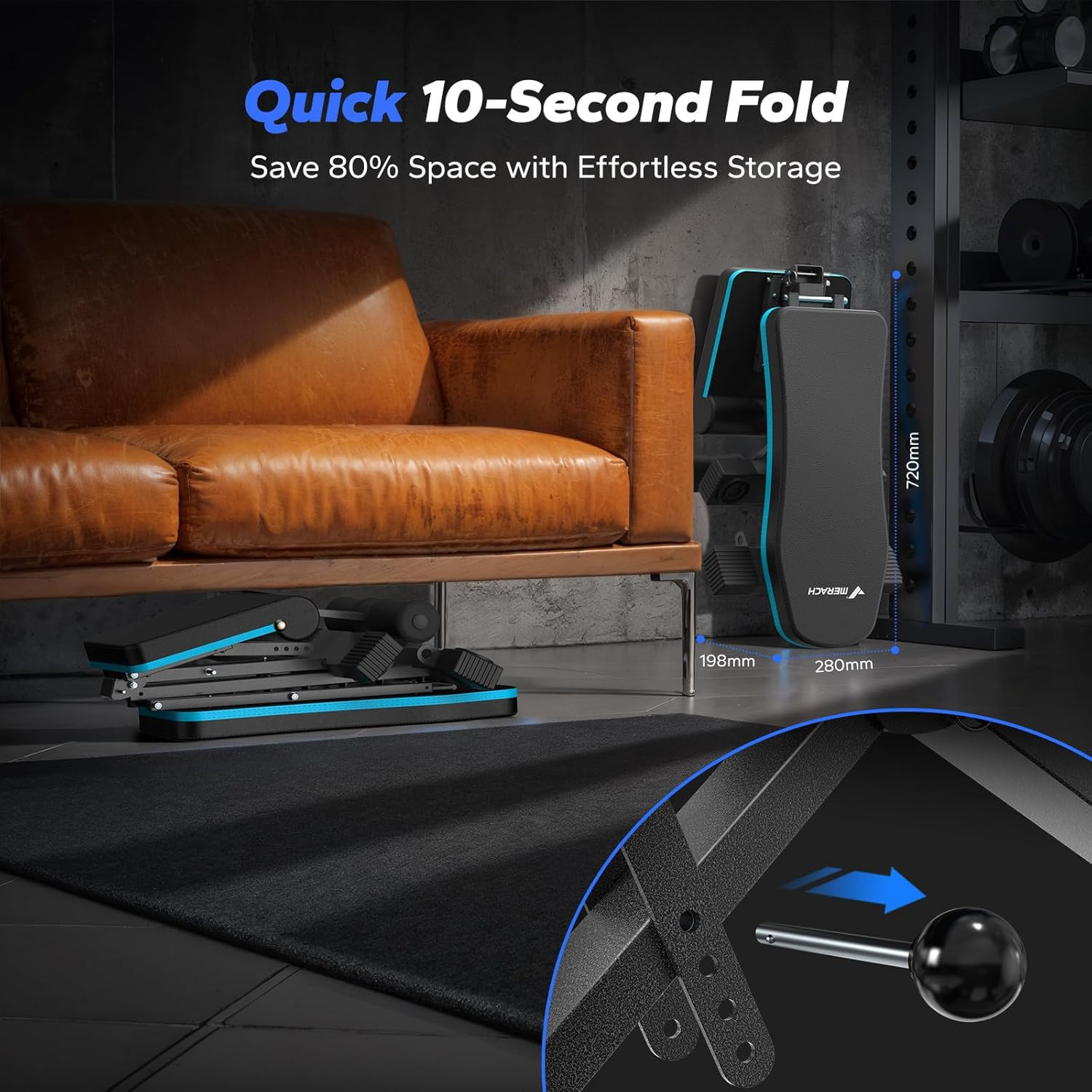 Weight Bench, Foldable Weight Benches for Home Gym with 990 LBS, Adjustable Weig