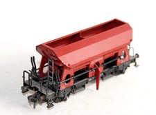 FLEISCHMANN HO 5510 WAGON TREMIE, MINERALIER, HOUILLER, DB, DECHARGEMENT MANUEL