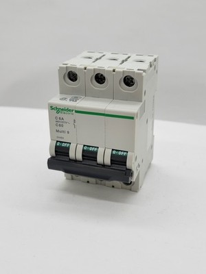 Schneider Electric 24464 Multi 9 Circuit Breaker 6A 3P 480Y/277V C6A C60