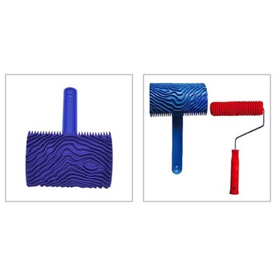 Grain Tool Rubber Grain Paint Roller Brush Graining Texture Household