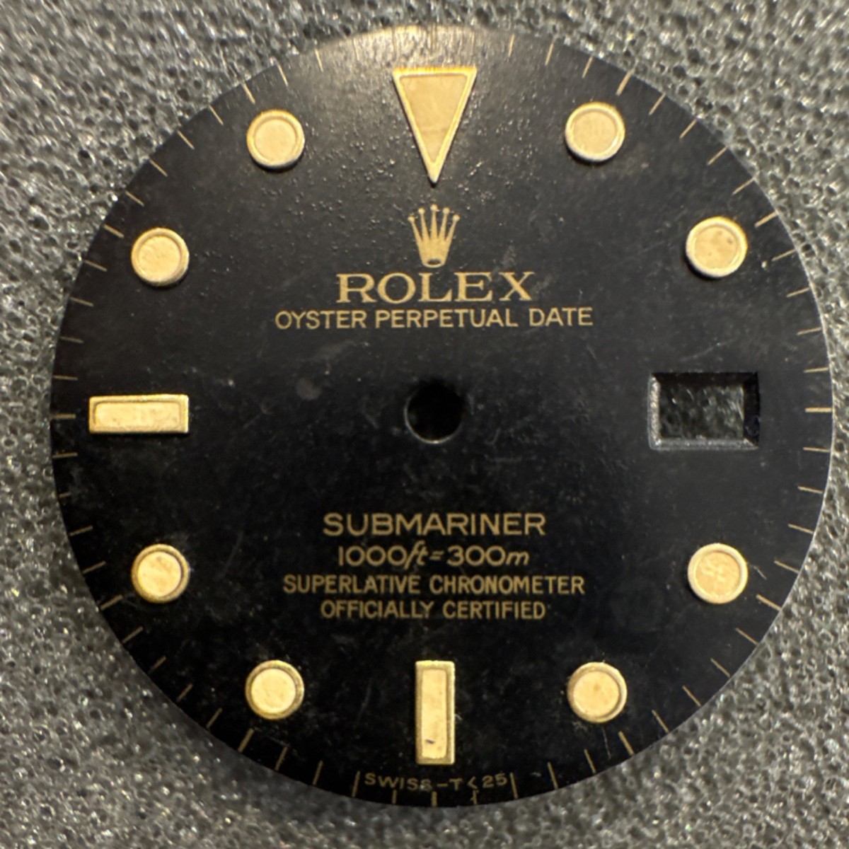 Genuine Rolex Submariner Dial 1000ft=300m Tritium T Swiss T 25