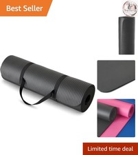 Extra Thick Exercise Yoga Mat with Carrying Strap