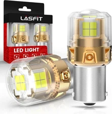 LASFIT L2 1156 LED Bulbs Reverse Lights, Upgraded 500% Brighter 7506 P21W 1003