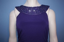 JS Boutique Purple Halter Dress Gown Dress Size 6 