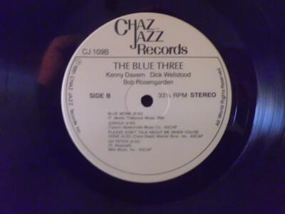 The Blue Three ‎LP At Hanratty's Chazz Jazz Records CJ 109 NM