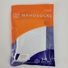 Nanosocks Compression 3D Nano-Weave Technology Nanomx-WT-2 White Size 2 Medium