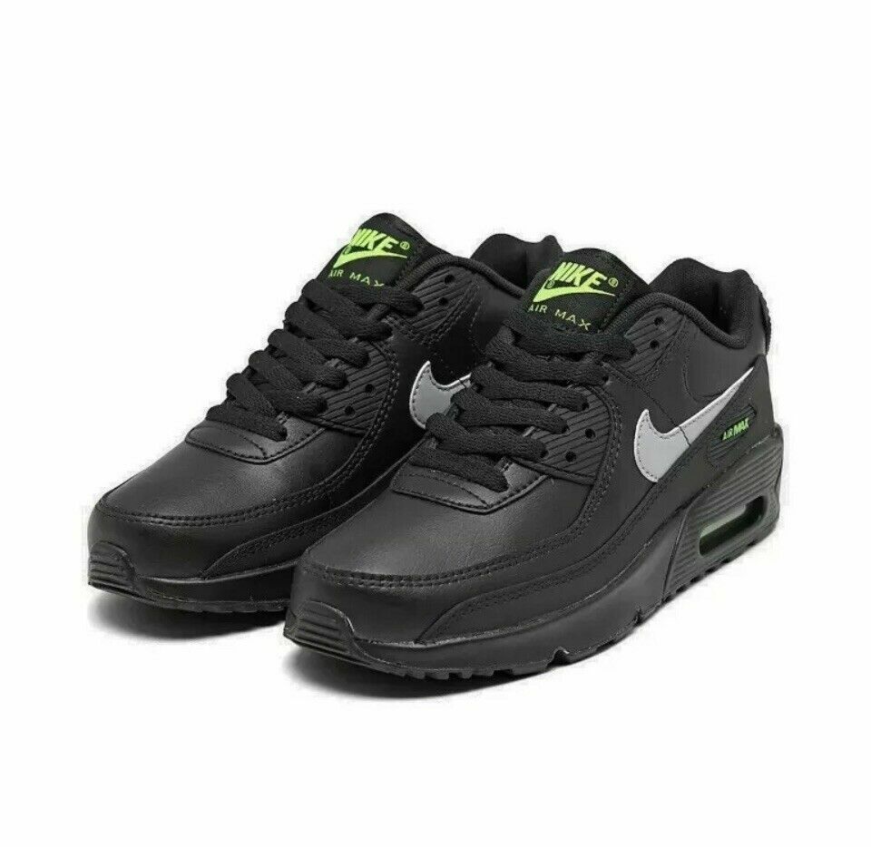nike air max 90 black volt light smoke grey
