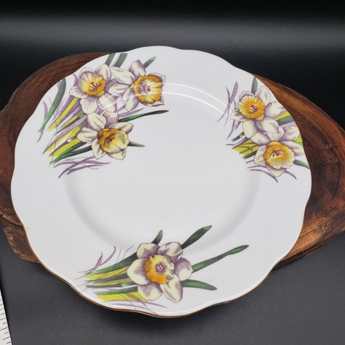 Royal Albert Flower of Month Teacups & Plates Lot –Daffodil Holly Water Lily VTG - Picture 18 of 22