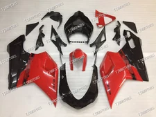 For Ducati 1198/1098/848 2007-2011 Red Black ABS Injection Bodywork Fairing Kit