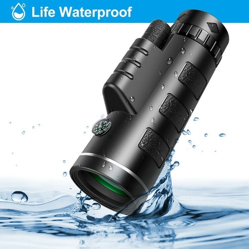Day/Night Vision 40X60 HD BAK4 Monocular Telescope+Phone Clip+Tripod BAK4 10x - Picture 7 of 13