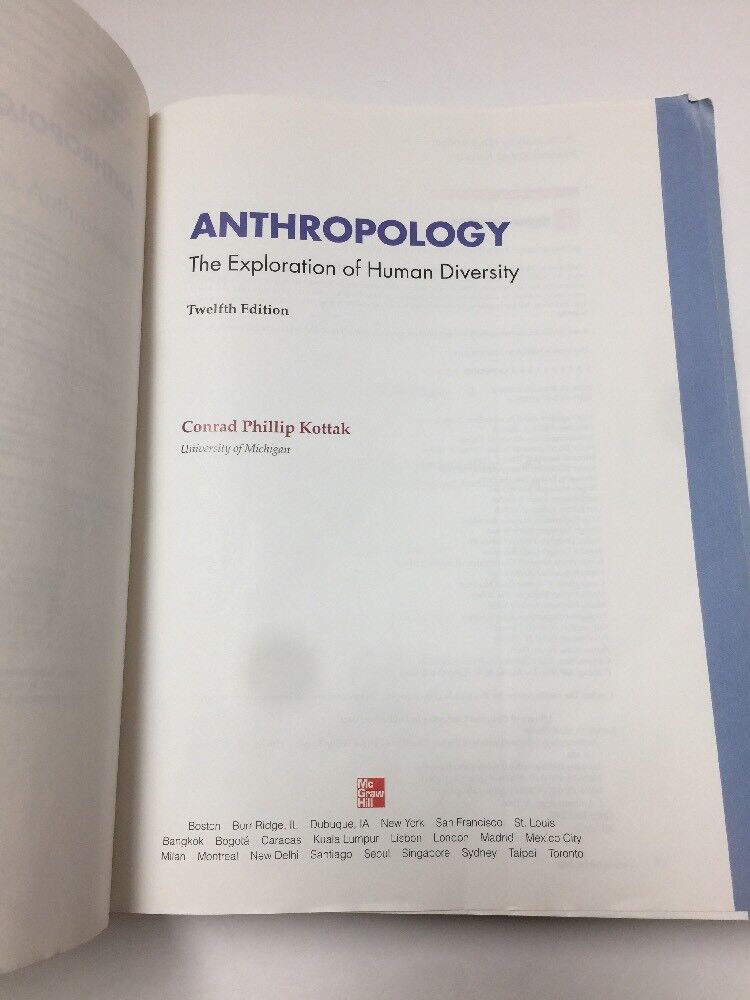 Anthropology The Exploration Of Human Diversity 12th Ed Conrad