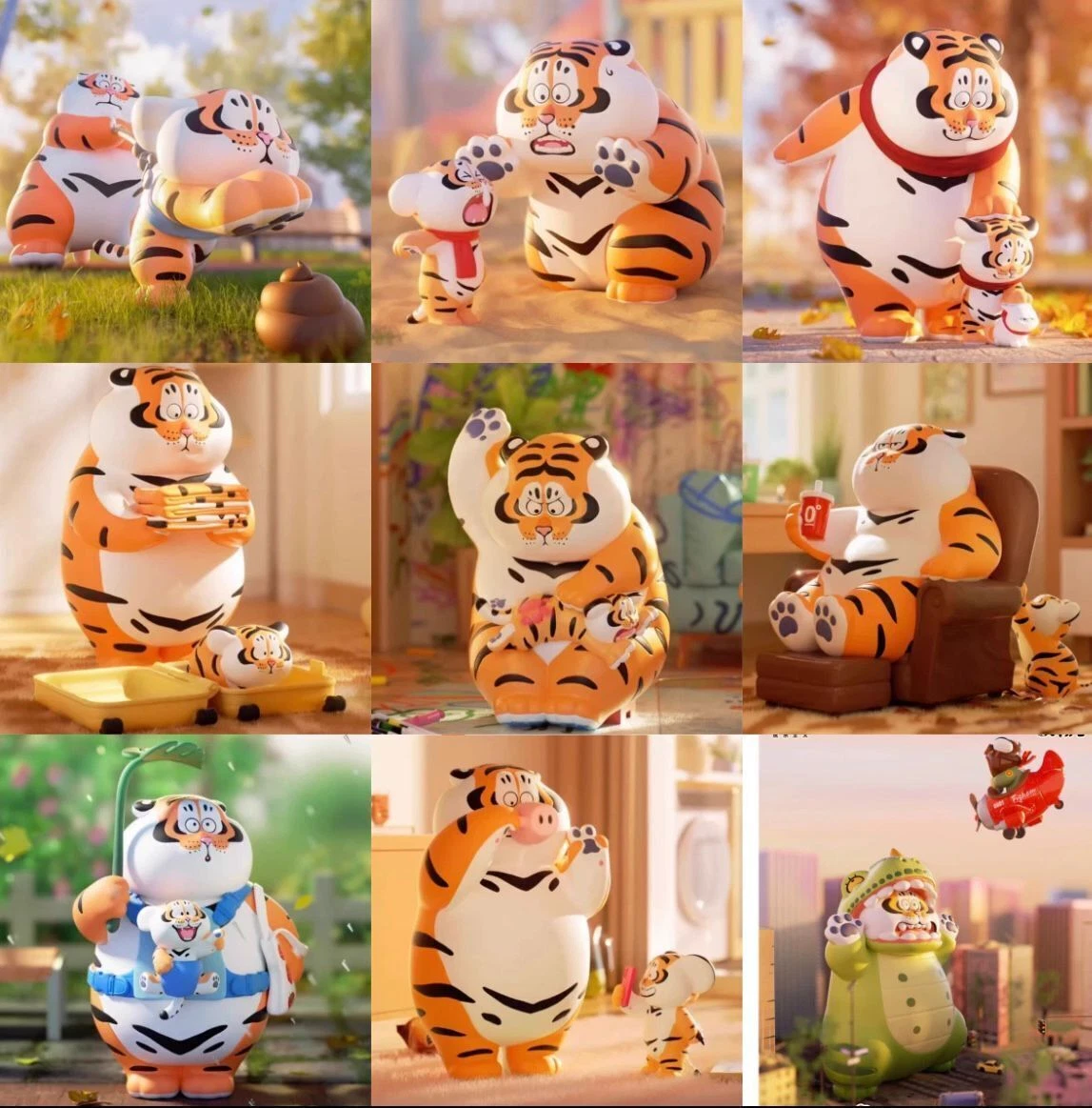 I'm Not Fat Tiger PangHu Loving Father Faithful Son Series