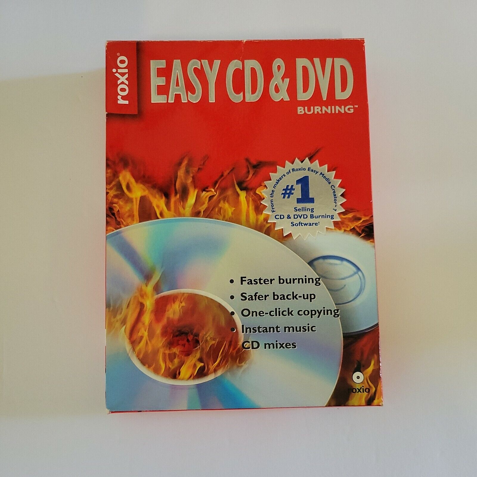 Roxio Easy CD & DVD Creator PC Burning Software Back-up Music Mixes Video Photo