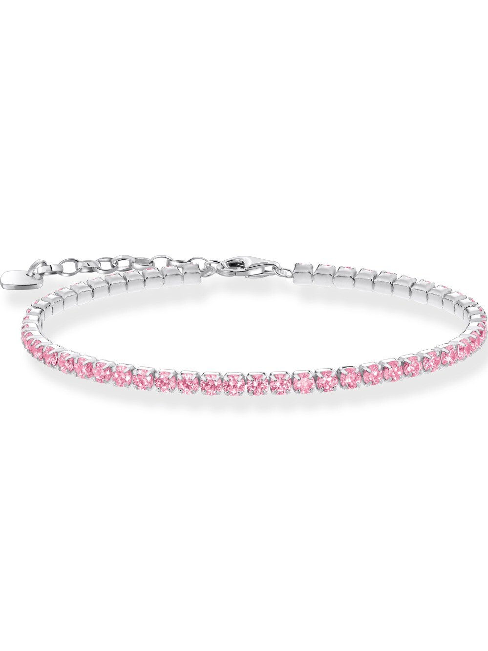 Thomas Sabo A2167-051-9- Нарукавная повязка для тенниса L19V mit pinkfarbenen Steinen 16-19 см