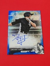 Jameson Fisher 2017 Bowman Chrome Blue Mojo Auto 81/150 Chicago White Sox