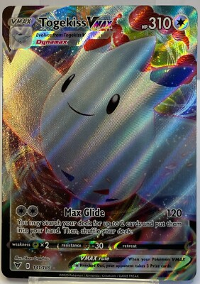 togekiss vmax pokemon card value #59 Prices | Japanese Legendary Heartbeat Printed in Vivid Voltage as an Ultra Rare and as a Rainbow Secret Rare Pokemon Card: Togekiss V-Max, HP