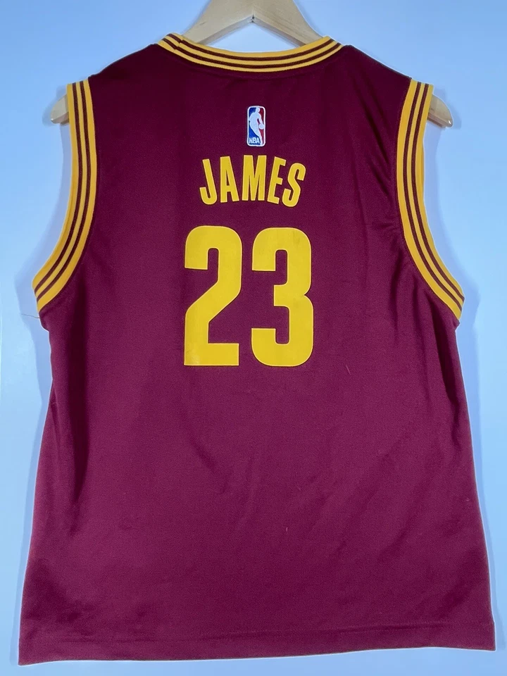 Adidas NBA Lebron James Cleveland Cavaliers #23 Jersey Boys Youth Large Vintage - Image 2 of 4