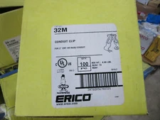 (100) Erico Caddy 32M Conduit Clips for 2" EMT/Rigid NEW! in Box Free Shipping