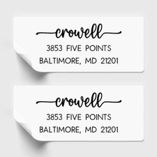 Personalized Return Address Labels - Custom Address Stickers - Set of 30