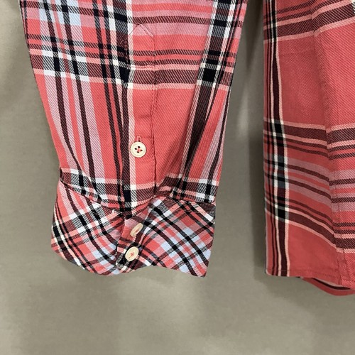 Camisa Talbots Mujer Talla XL Pequeña Rosa Campo Cuadros Botón Manga Larga - Imagen 3 de 10
