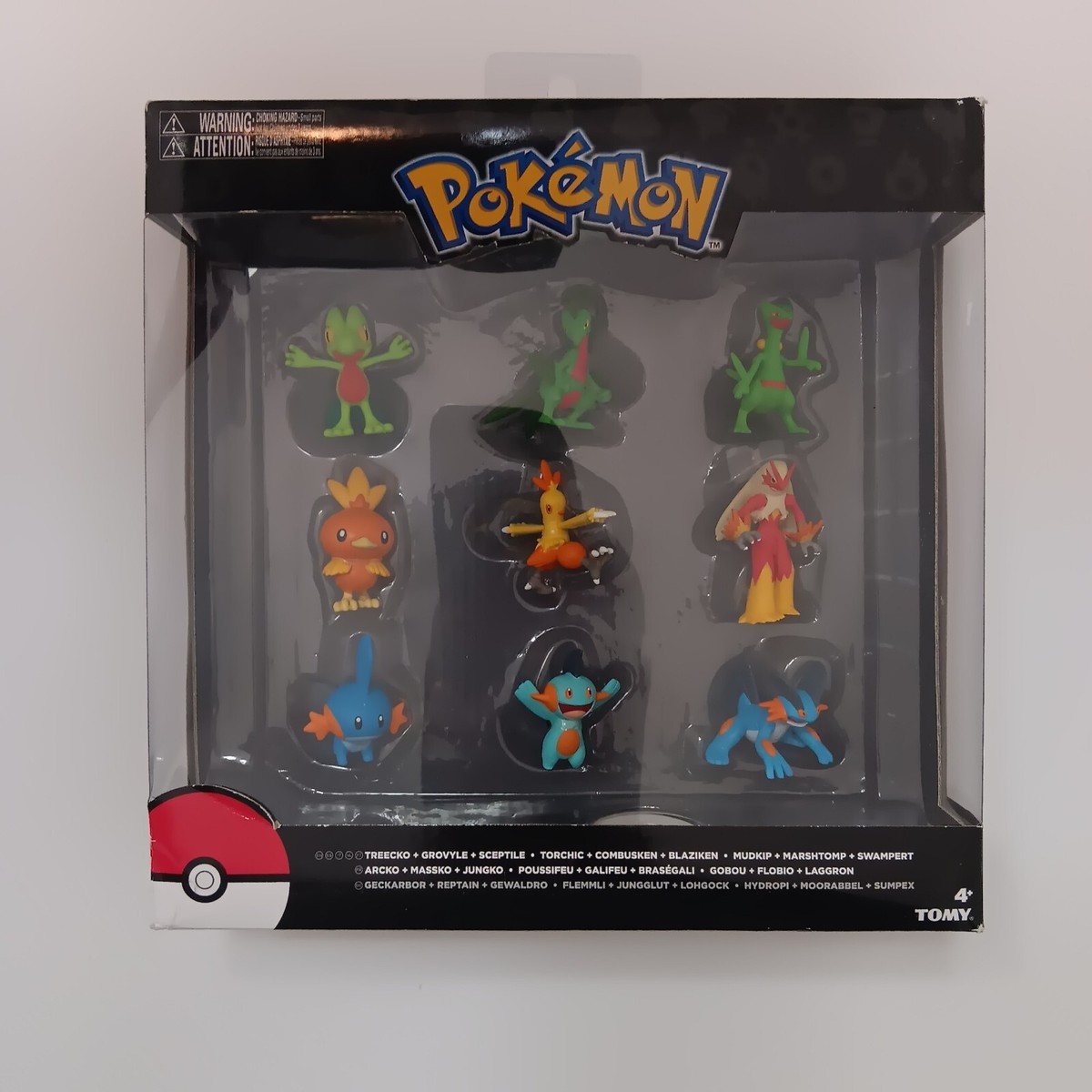 Pokemon Hoenn Starters Evolution Figures (9) Tomy Nintendo 2017