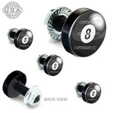 5 Black Aluminum Motorcycle Windshield Bolt Kit -  8 BALL - 015