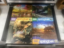 Springbok 1000/Piece Jigsaw Puzzles LOT OF 4 Estate Sale, Hundreds Available