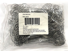 Bag of 100 - 6 inch Stainless Wire Place Card Holder Memo Floral Pick Clip Clamp