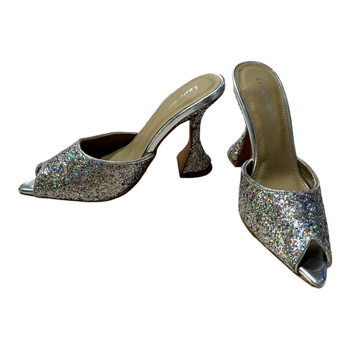 Dolls Kill Women's Lemonade Brand Glitter Slip On Heels Club Prom