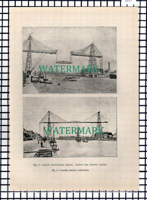 (8417) Nantes Transporterbrücke - ca. 1930er Zuschnitt